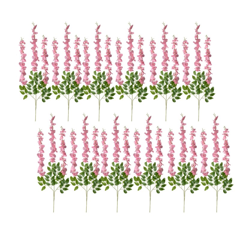 Clayre & Eef Kunstbloemen Set van 12 110 cm Roze Kunststof