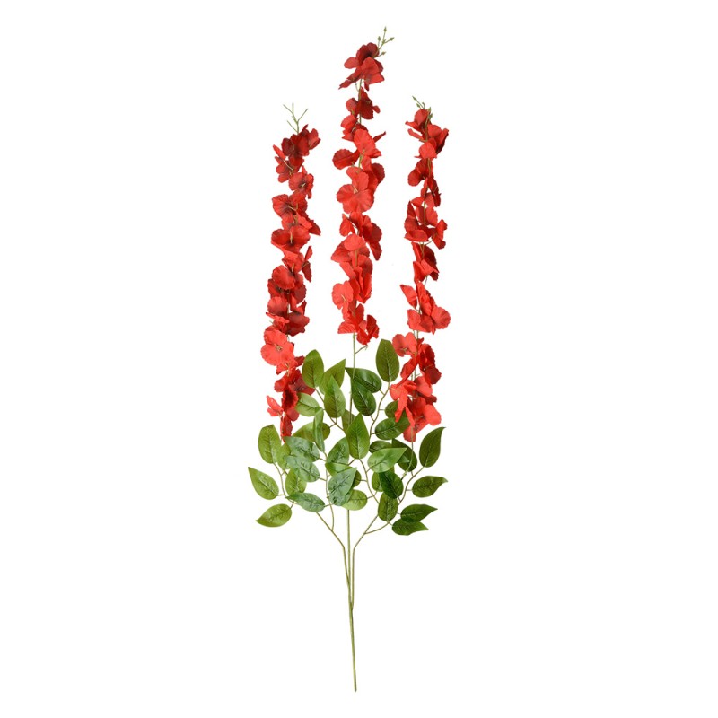 Clayre & Eef Fiore artificiale set di 12 110 cm Rosso Plastica