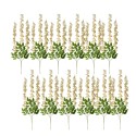 Clayre & Eef Fleur artificielle set de 12 110 cm Jaune Plastique