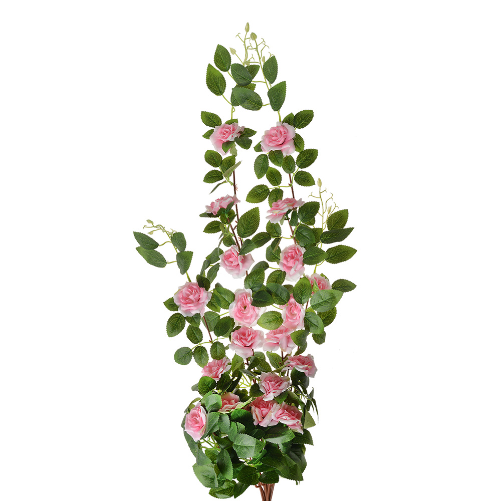 Clayre & Eef Kunstbloem 87 cm Roze Groen Kunststof afbeelding 1