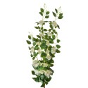 Clayre & Eef Artificial Flower 87 cm White Green Plastic