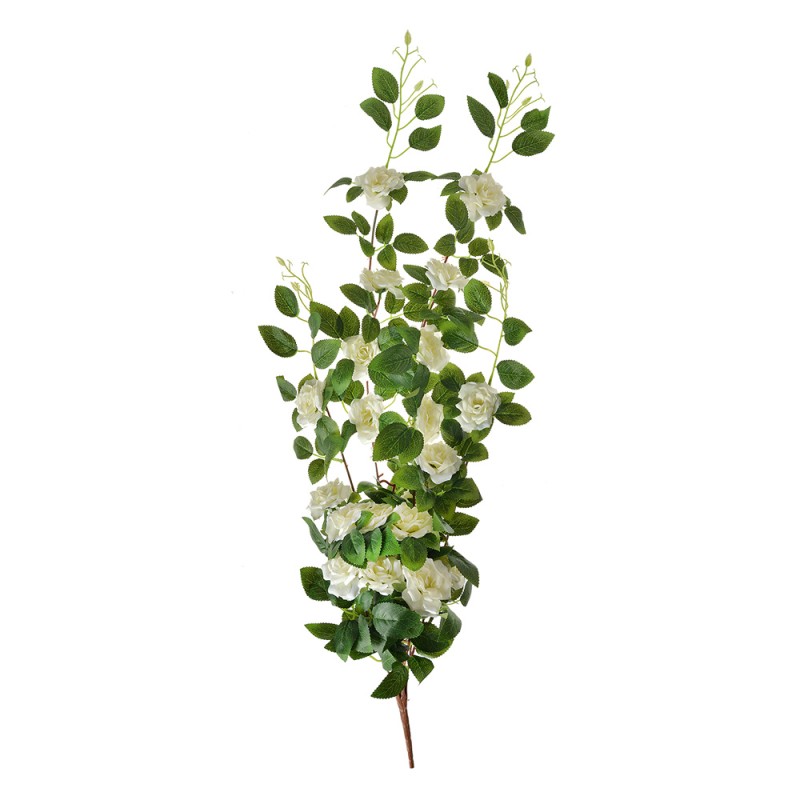 Clayre & Eef Artificial Flower 87 cm White Green Plastic