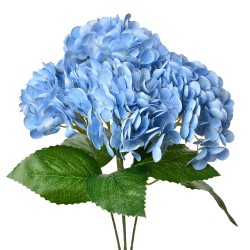 Clayre & Eef Fleur artificielle Hortensia 45 cm Bleu Plastique