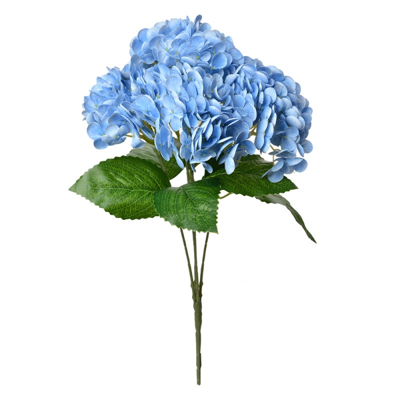 Clayre & Eef Fleur artificielle Hortensia 45 cm Bleu Plastique