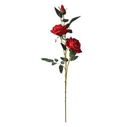 Clayre & Eef Kunstbloem Roos 94 cm Rood Kunststof