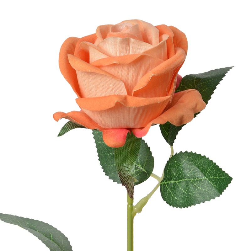 Clayre & Eef Fiore artificiale Rosa 50 cm Arancione Plastica