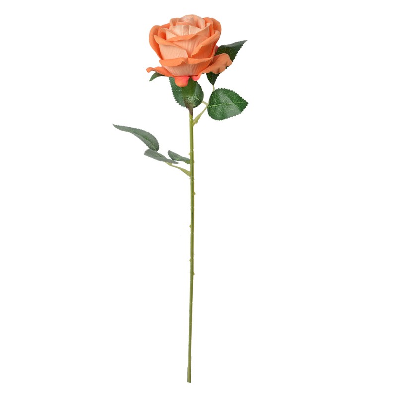 Clayre & Eef Fiore artificiale Rosa 50 cm Arancione Plastica