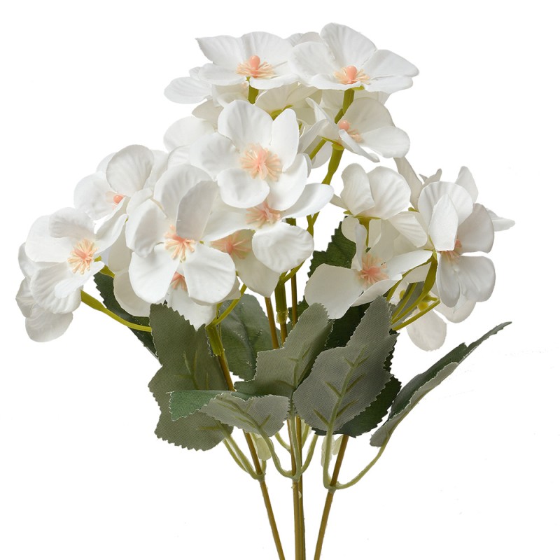 Clayre & Eef Fiore artificiale 30 cm Bianco Plastica