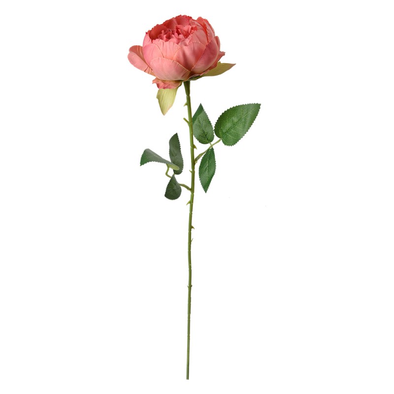 Clayre & Eef Kunstblume Rose 62 cm Rosa Kunststoff