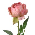 Clayre & Eef Kunstbloem Roos 62 cm Roze Kunststof