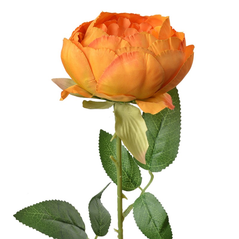 Clayre & Eef Artificial Flower Rose 62 cm Yellow Plastic