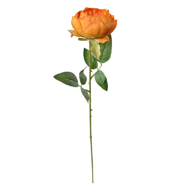 Clayre & Eef Artificial Flower Rose 62 cm Yellow Plastic