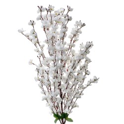 Clayre & Eef Artificial Flower 100 cm White Plastic