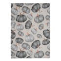 Clayre & Eef Asciugamani da cucina 50x70 cm Grigio Cotone Zucca