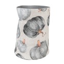Clayre & Eef Broodmand Ø 15x16 cm Grijs Katoen Pompoen