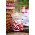 Clayre & Eef Couvercle de pot de stockage Ø 9x15 cm Verre Rond