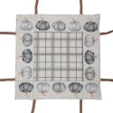 Clayre & Eef Cestino del pane 35x35x8 cm Grigio Cotone Quadrato Zucca