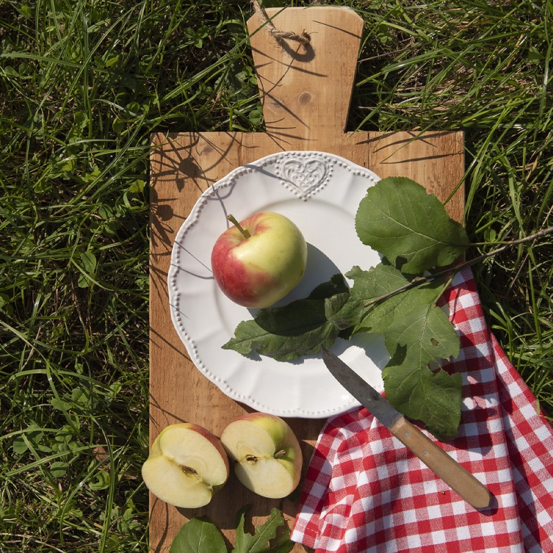 Clayre & Eef Ontbijtbord  Ø 21 cm Beige Keramiek Rond