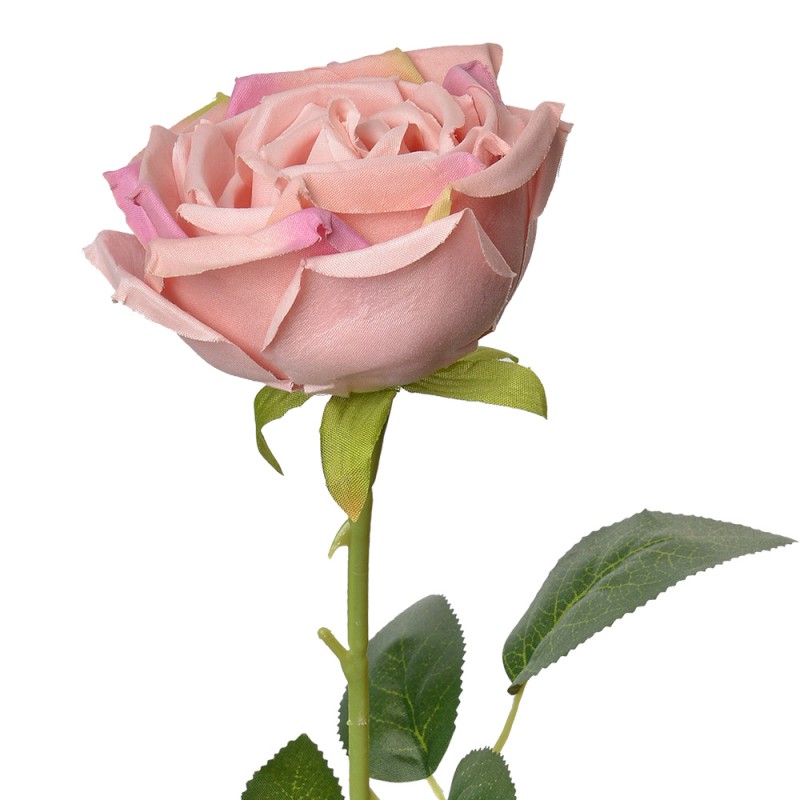 Clayre & Eef Artificial Flower Rose 61 cm Pink Plastic