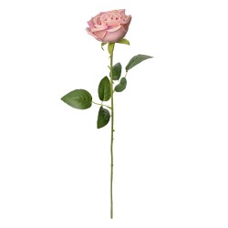 Clayre & Eef Kunstbloem Roos 61 cm Roze Kunststof