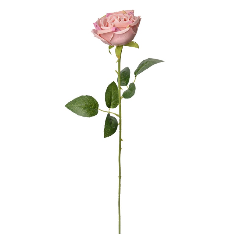 Clayre & Eef Artificial Flower Rose 61 cm Pink Plastic