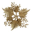 Clayre & Eef Kunstblume Ø 11x3 cm Goldfarbig Kunststoff