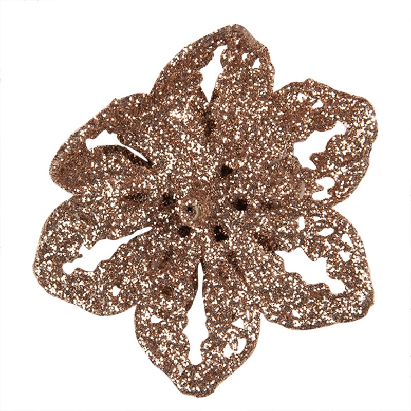 Clayre & Eef Fiore artificiale Ø 6x2 cm Color rame Plastica