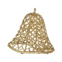 Clayre & Eef Ornamento Natalizio Campanelli Ø 11x11 cm Color oro Plastica