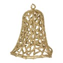 Clayre & Eef Ornamento Natalizio Campanelli Ø 11x11 cm Color oro Plastica