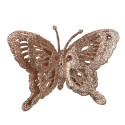 Clayre & Eef Statuetta decorativa Farfalla 12x2x9 cm Color rame Plastica