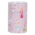 Clayre & Eef Spaarpot Ø 10x15 cm Roze Metaal