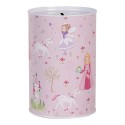 Clayre & Eef Spaarpot Ø 10x15 cm Roze Metaal