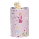Clayre & Eef Spaarpot Ø 10x15 cm Roze Metaal