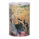 Clayre & Eef Money Box Ø 10x15 cm Beige Metal Cat