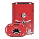 Clayre & Eef Boîte de rangement 14x8x19 cm Rouge Métal Tasse à café