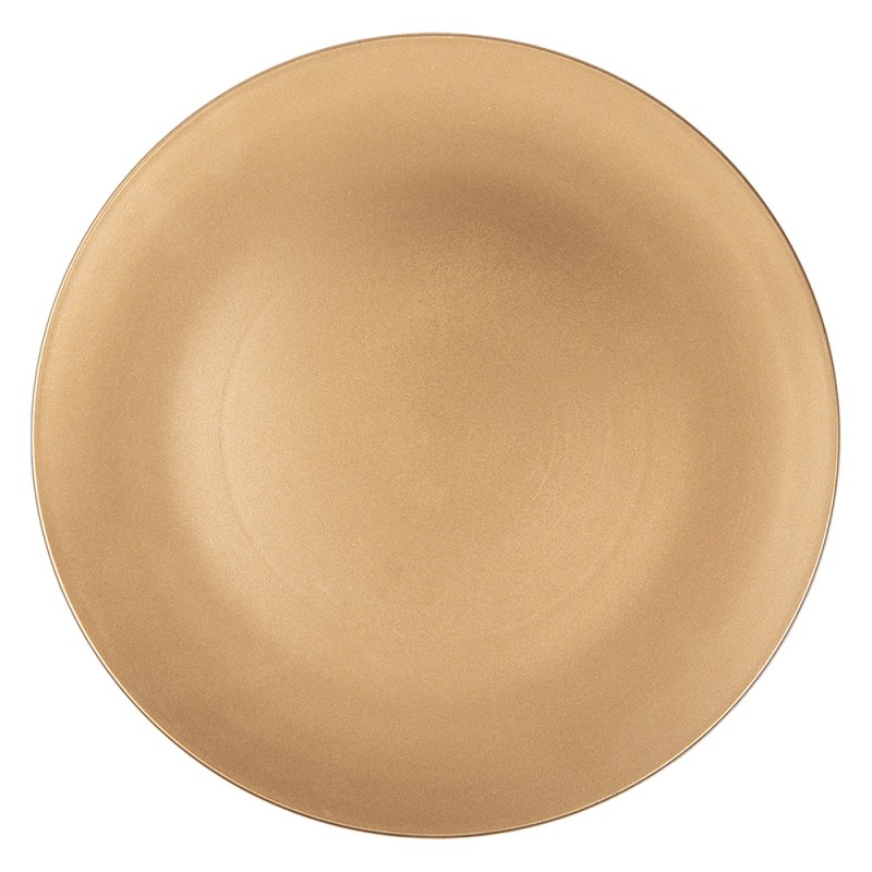 Clayre & Eef Sottopiatto Ø 33 cm Color oro Plastica Rotondo