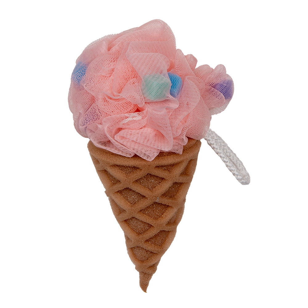 Clayre&Eef BadsponsØ 10x20 cm Roze Polyester afbeelding