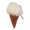Clayre & Eef Éponge de bain Glace Ø 10x20 cm Blanc Polyester