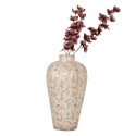 Clayre & Eef Vase Ø 24x40 cm Beige Ceramic Flowers