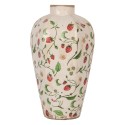 Clayre & Eef Vase Ø 17x29 cm Beige Ceramic Flowers