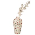 Clayre & Eef Vase Ø 17x29 cm Beige Ceramic Flowers