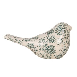 Clayre & Eef Statuetta decorativa Uccello 25x10x13 cm Beige Ceramica