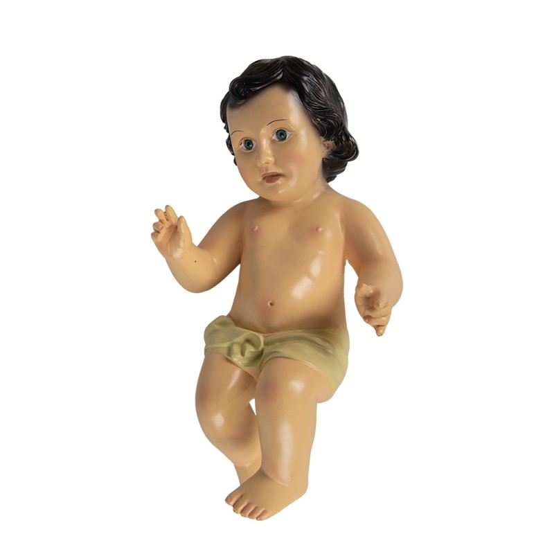 Clayre & Eef Figurine décorative Jésus 17x12x30 cm Beige Plastique
