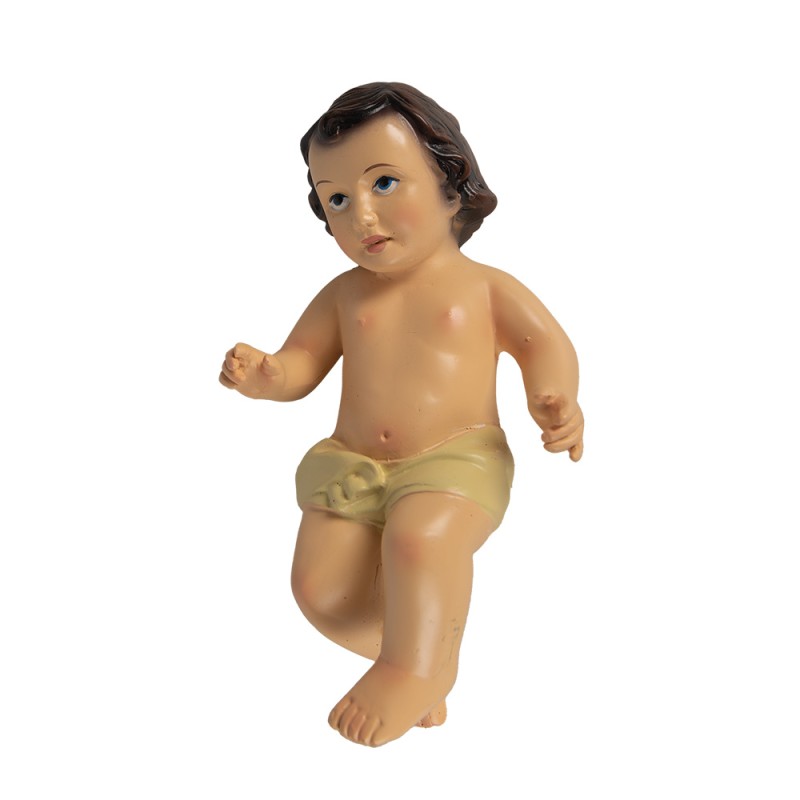 Clayre & Eef Statuetta decorativa Gesù 11x8x20 cm Beige Plastica