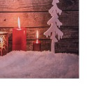 Clayre & Eef Kerst Achtergronddoek 180x210 cm Bruin Stof Kerstboom