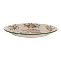 Clayre & Eef Sous-assiette Ø 30x3 cm Beige Métal Fleurs