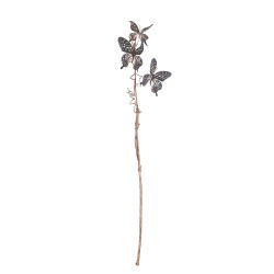Clayre & Eef Piante artificiale 85 cm Nero Marrone  Metallo Tessuto Farfalle