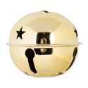 Clayre & Eef Weihnachtsanhänger Klingel Ø 5x4 cm Goldfarbig Metall