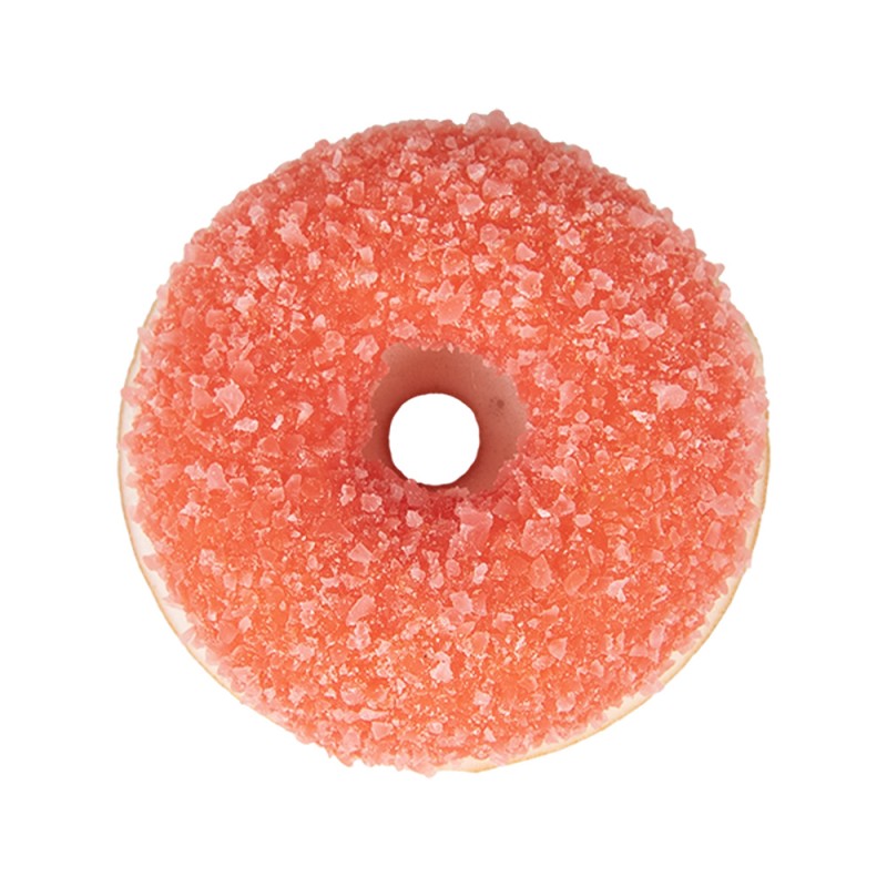 Clayre & Eef Dekoration Donut Ø 6x2 cm Rot Kunststoff
