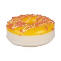 Clayre & Eef Decorazione Donut Ø 8x3 cm Giallo Plastica